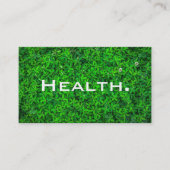 Gesundheit Beruflich- Personal Trainer- Natur Visitenkarte (Vorderseite)