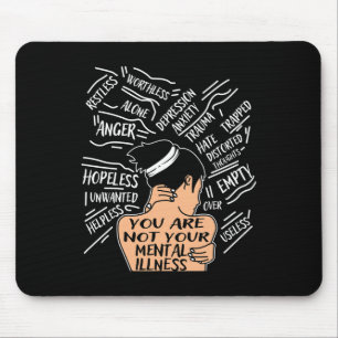 Gesundheit für Frauen Sie sind nicht Ihre psychisc Mousepad