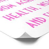 Gesundheit, Gewichtsverlust und Fitness Poster (Ecke)
