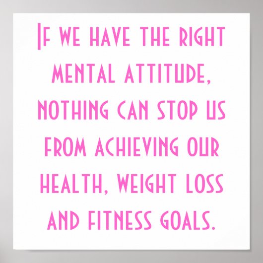 Gesundheit, Gewichtsverlust und Fitness Poster (Vorne)