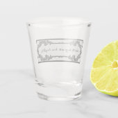 Gesundheit, Glück, Liebe, Lachen Schnapsglas (Rückseite)