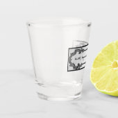 Gesundheit, Glück, Liebe, Lachen Schnapsglas (Links)