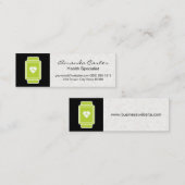 Gesundheit | Green Heart Rate Monitor Mini Visitenkarte (Vorne/Hinten)