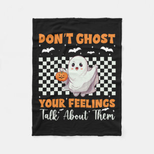 Gesundheit Halloween Ghostet deine Gefühle nicht g Fleecedecke