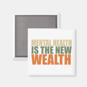 Gesundheit ist der neue Wohlstand Magnet (Vorderseite/Rückseite)