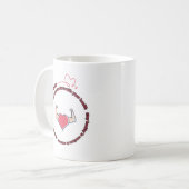 "Gesundheit ist echter Wohlstand" Kaffeetasse (Vorderseite Links)