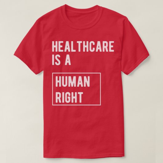 Gesundheit ist ein Menschenrecht T-Shirt (Design vorne)