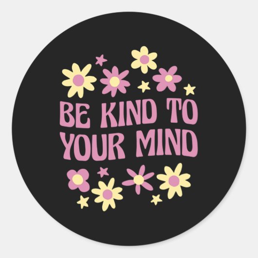 Gesundheit ist für dich nett runder aufkleber (Vorderseite)