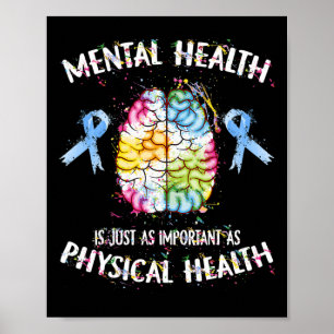 Gesundheit ist genauso wichtig wie körperliche Ges Poster