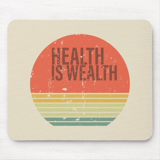 Gesundheit ist Vintag Mousepad (Vorne)
