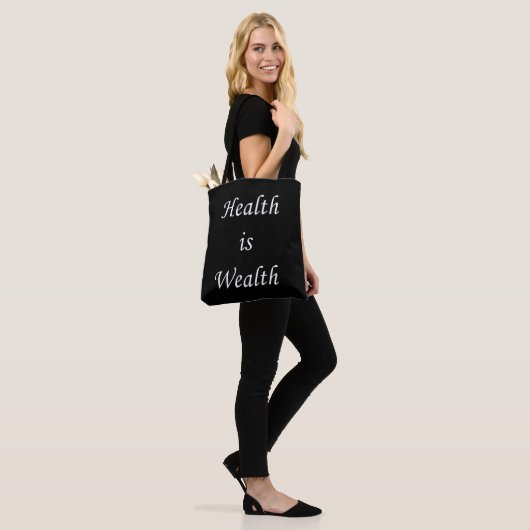 Gesundheit ist Wohlstand Tasche (Am Model)