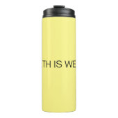 GESUNDHEIT IST WOHLSTAND THERMOSBECHER (Vorderseite)