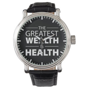 Gesundheit ist Wohlstand, Training Fitness Inspira Armbanduhr