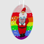 Gesundheit, Liebe, Frieden Ornament (Vorderseite)