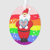 Gesundheit, Liebe, Frieden Ornament (Vorderseite)