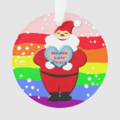 Gesundheit, Liebe, Frieden Ornament (Vorderseite)