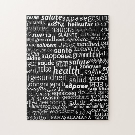 Gesundheit - Multi Language International - Gesund Puzzle (Vertikal)