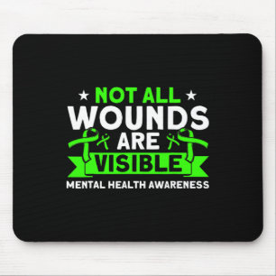 Gesundheit nicht alle Wunden Sichtbare psychische  Mousepad
