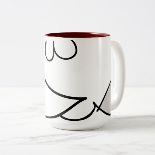 Gesundheit "Sa77a" zwei-tonte Tasse (VorderseiteRechts)