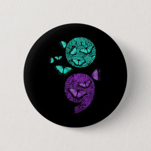 Gesundheit Selbstmord Bewusstsein Semicolon Butter Button