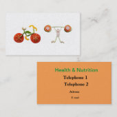 Gesundheit und Ernährung Visitenkarte (Vorne/Hinten)