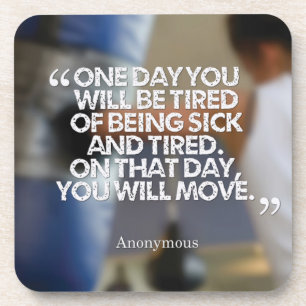 Gesundheit und Fitness Motivierend Untersetzer