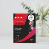 Gesundheit und Fitness Postkarte (Stehend Vorderseite)