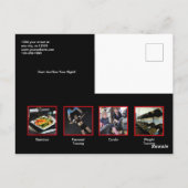 Gesundheit und Fitness Postkarte (Rückseite)