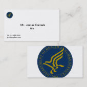 Gesundheit und menschliche Dienstleistungen (HHS) Visitenkarte (Vorne/Hinten)