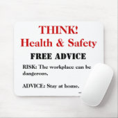 Gesundheit und Sicherheit! Arbeiten von Zuhause Fu Mousepad (Mit Mouse)