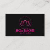 Gesundheit und Wellness qr Code Yoga Visitenkarte (Vorderseite)