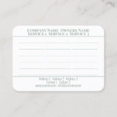 Gesundheit von Kräuter - Visitenkarte (Rückseite)