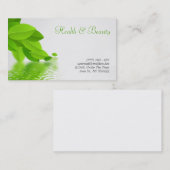 Gesundheit, Wellness-Center und Visitenkarte (Vorne/Hinten)