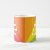 Gesundheit, Wohlstand und Glück Kaffeetasse (Mittel)