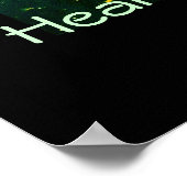 Gesundheit, Wohlstand und Glück Poster (Ecke)