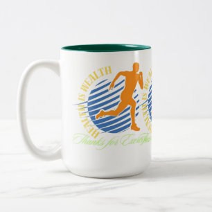 Gesundheit Zweifarbige Tasse