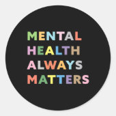 Gesundheitliche Probleme Therapieberatung Runder Aufkleber (Vorderseite)