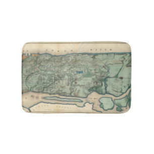 Gesundheitliche und topographische Karte von New Badematte