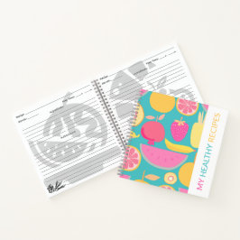 GESUNDHEITLICHES REZIPE-BUCH NOTIZBLOCK