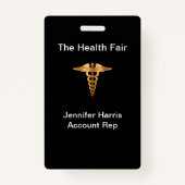 Gesundheits-angemessene Ereignis-Abzeichen Ausweis (Rückseite)