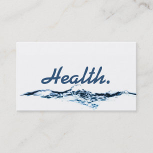 Gesundheits-berufliche Geschäfts-Karte H2O No.1 v Visitenkarte