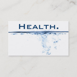 Gesundheits-berufliche Geschäfts-Karte H2O No.2 Visitenkarte