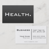 Gesundheits-berufliche Geschäfts-Karte modern Visitenkarte (Vorne/Hinten)