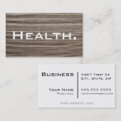 Gesundheits-berufliche Geschäfts-Karte Visitenkarte (Vorne/Hinten)