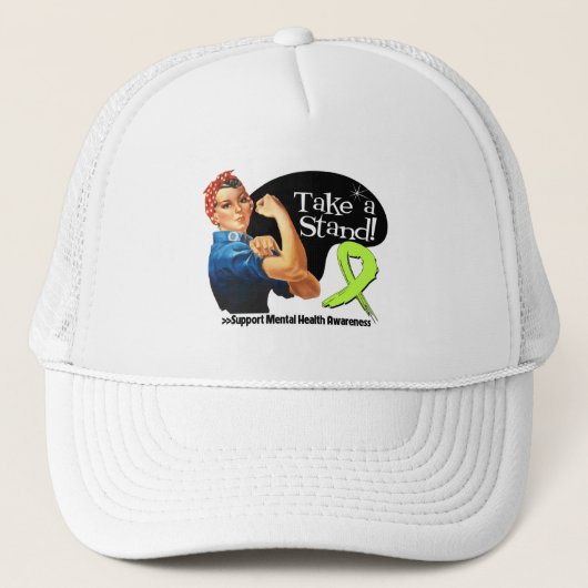 Gesundheits-Bewusstsein nehmen einen Stand Truckerkappe (Vorderseite)