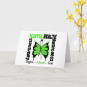 Gesundheits-Bewusstsein - Schmetterling Karte (Gelbe Blume)