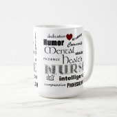 Gesundheits-Krankenschwester Stolz-Attribute+Rotes Kaffeetasse (VorderseiteRechts)