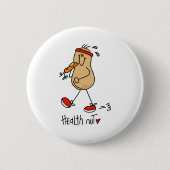 Gesundheits-Nuss Button (Vorderseite)