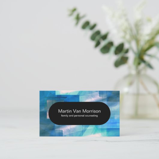 Gesundheits-Ratgeber-moderner Entwurf Visitenkarte (Stehend Vorderseite)