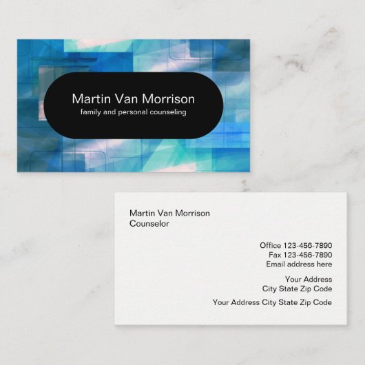 Gesundheits-Ratgeber-moderner Entwurf Visitenkarte (Vorne/Hinten)